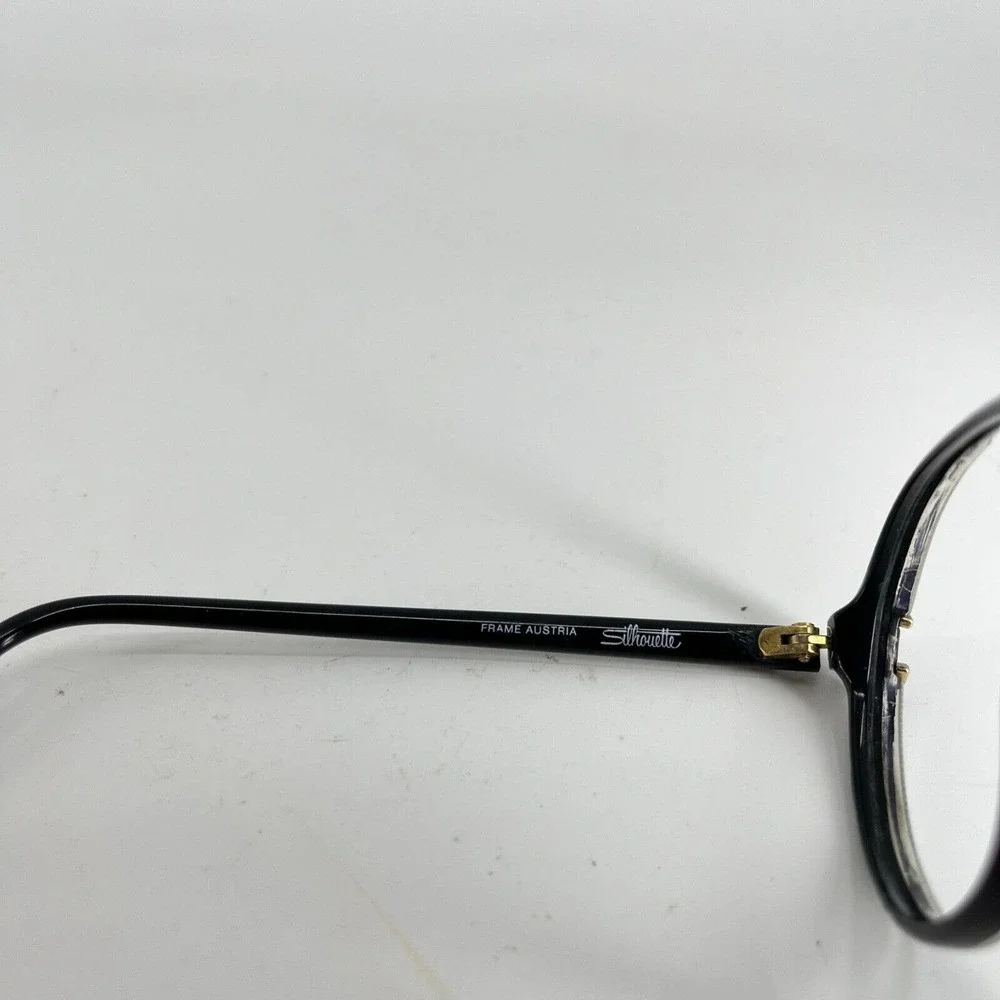 Silhouette Eyeglasses Frames Black Round 1245 /20‎ C 2799 56-16-135 H7516